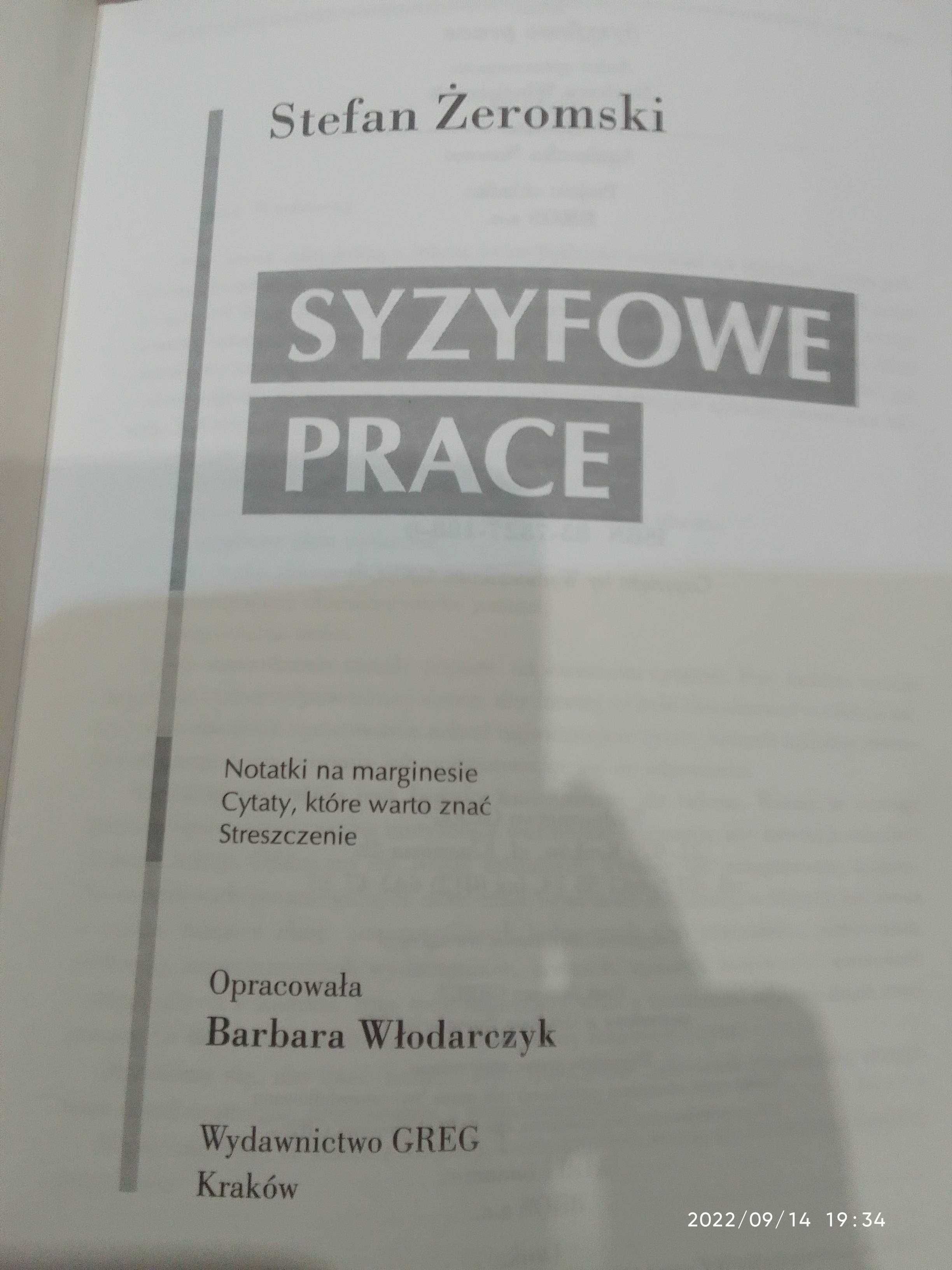 "Syzyfowe prace" Stefan Żeromski