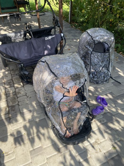 Коляска 2в 1 для двійні Angelina Dyo smart