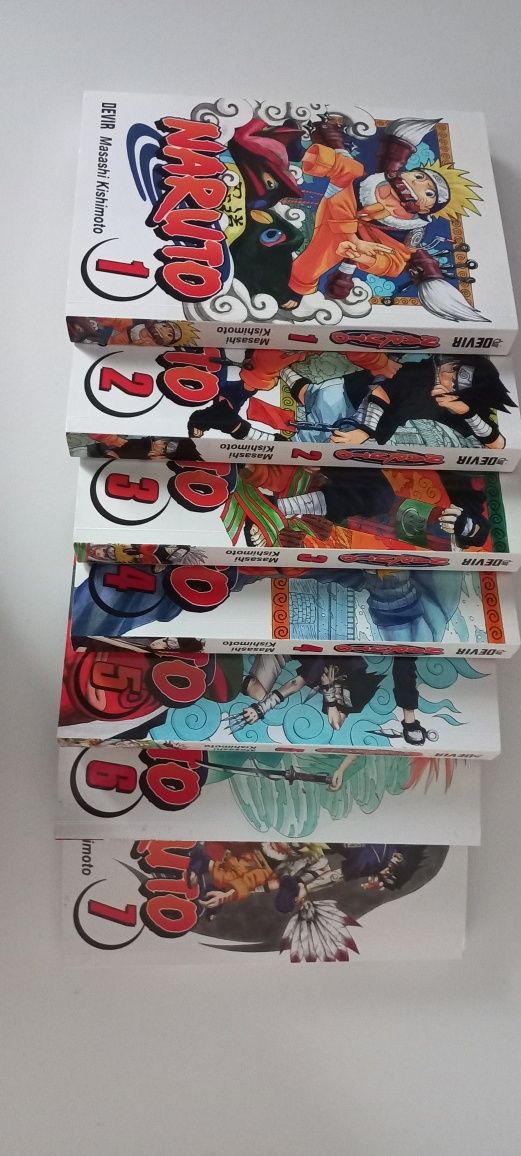 Mangá Naruto 1-7 [vendidos: 4, 5, 6 e 7]