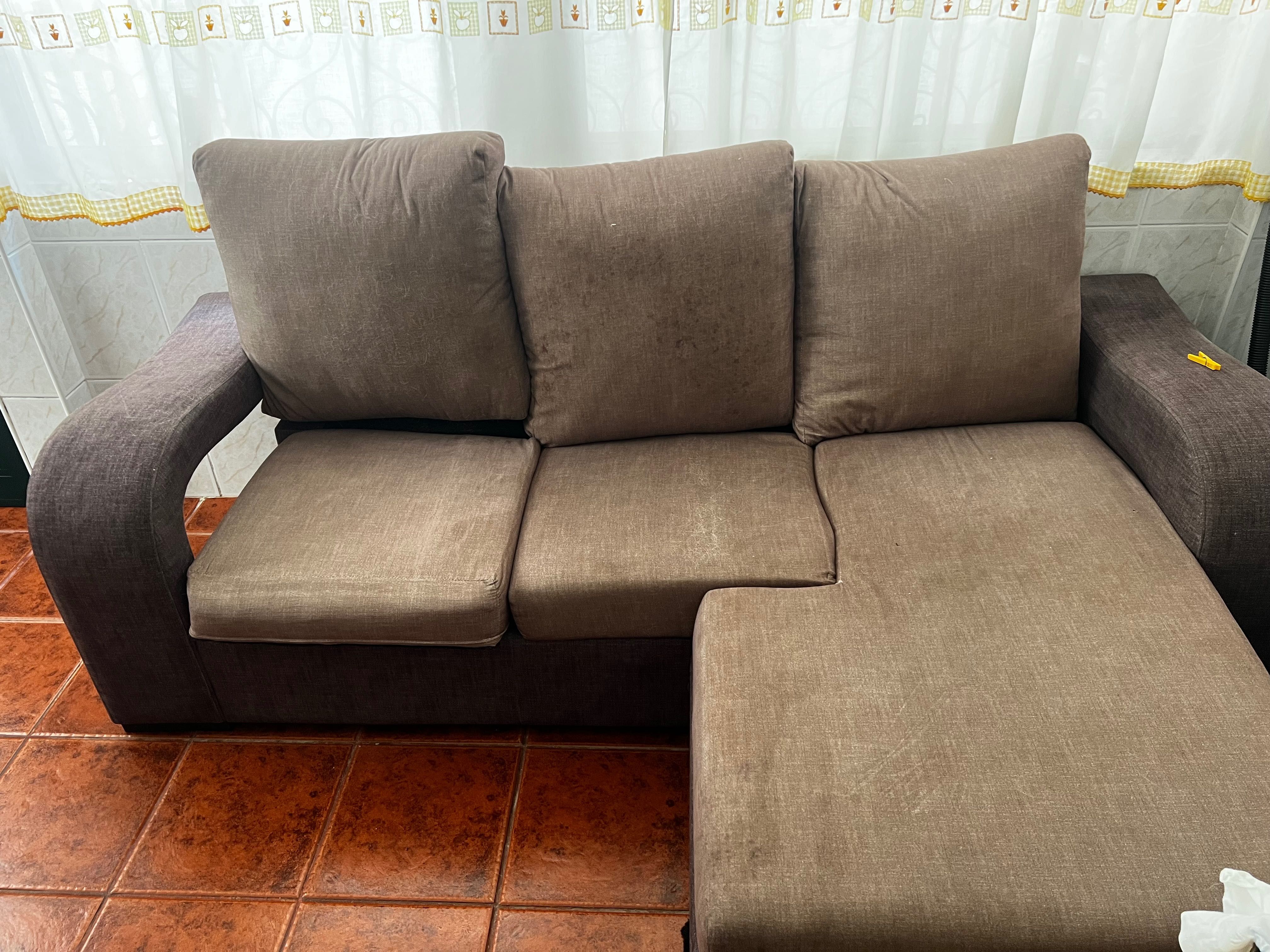 Sofá 3 lugares chaiselong
