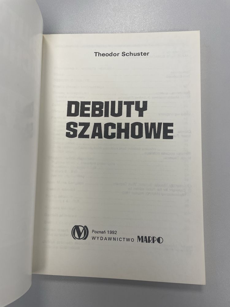 Debiuty szachowe - Theodor Schuster