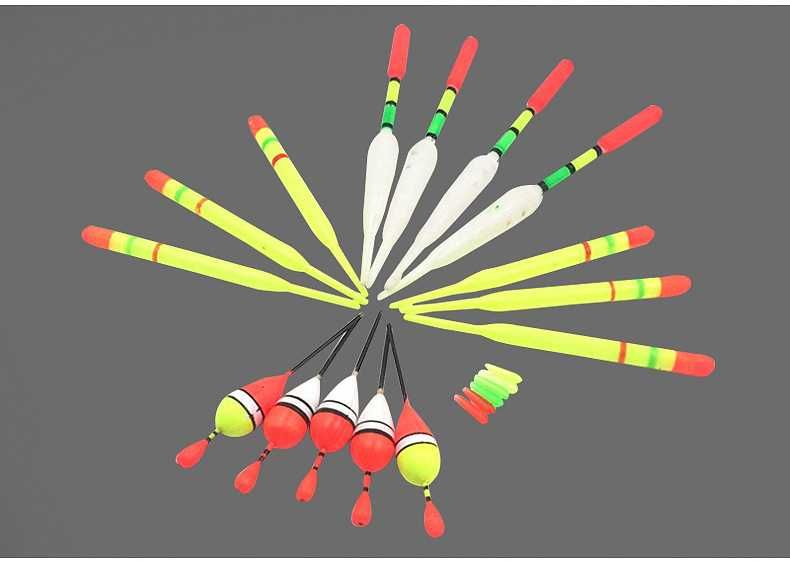 Zestaw (15 sztuk) Splawikow  Wędkarskich ..