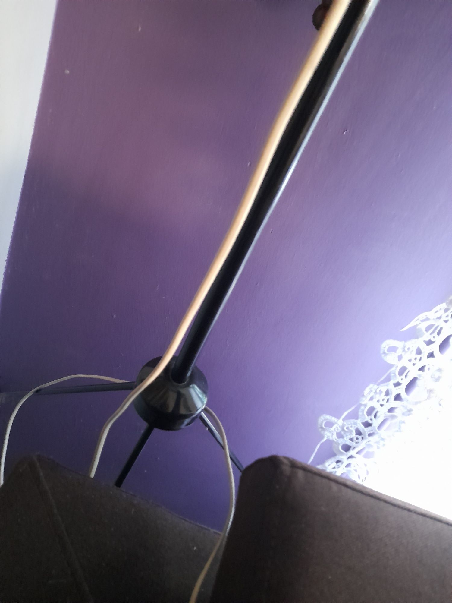 Piękna  stojąca lampa nocna prl lata 70