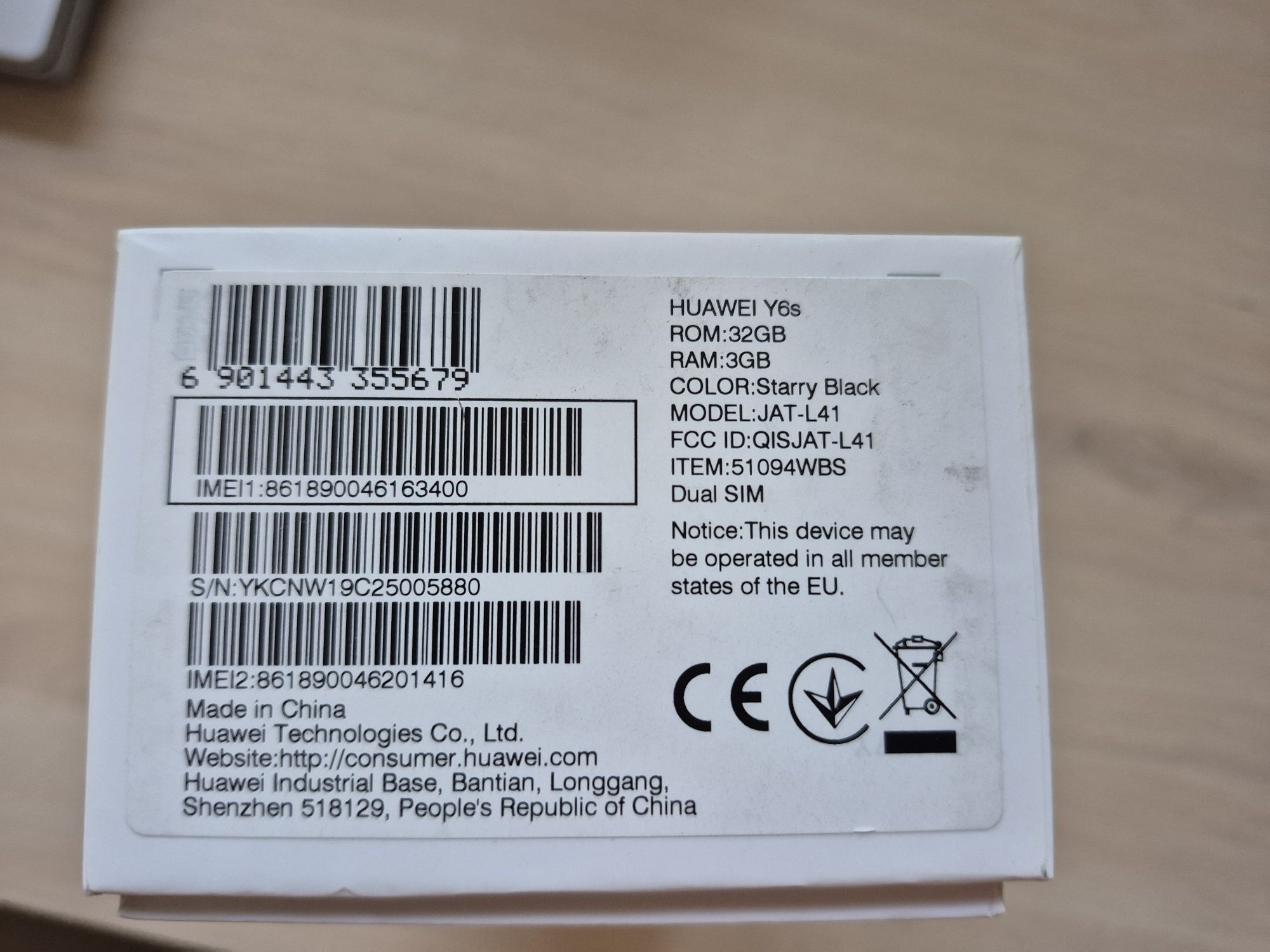 Smartfon Huawei Y6s