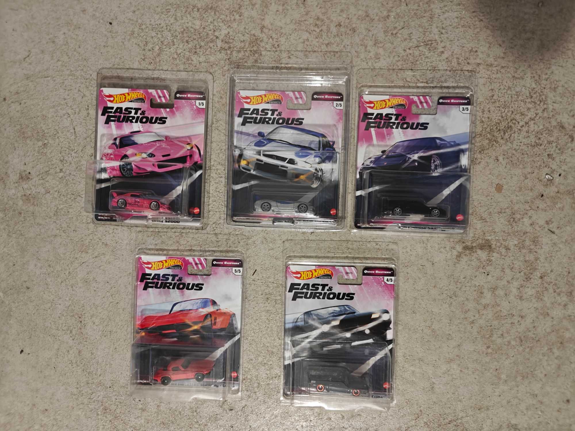 Hot Wheels cały set Quick Shifters