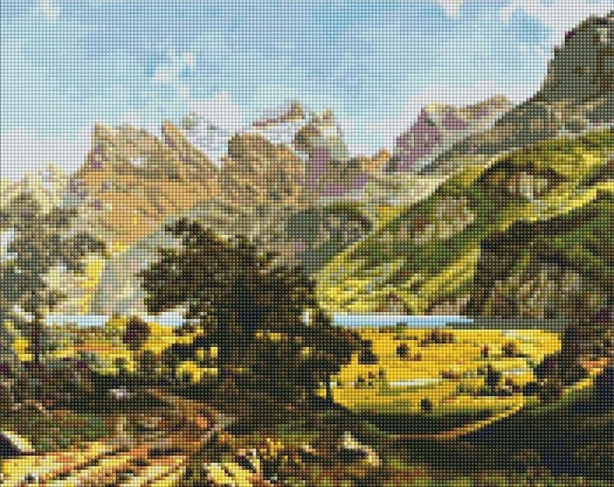 Diamentowa mozaika - Magiczny krajobraz 40x50cm. Ideyka. Nowy Produkt