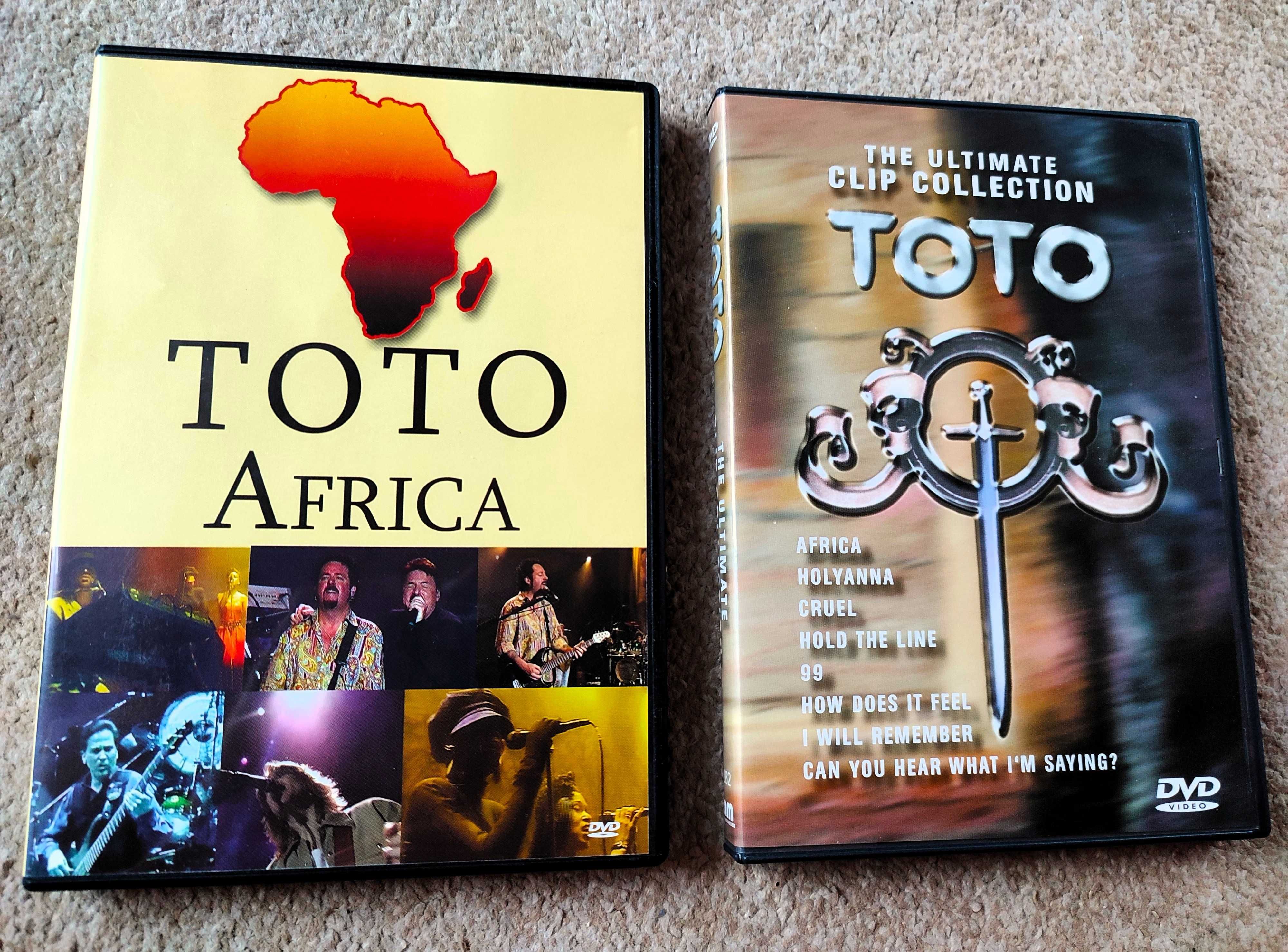 TOTO - 2 x DVD - "Africa-Live" i "Ultimate Clip Collection", stan +bdb