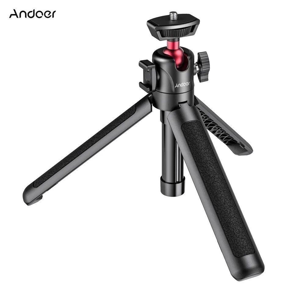Andoer MT-16  Tripod міні-штатив, світло, камера, мікрофон