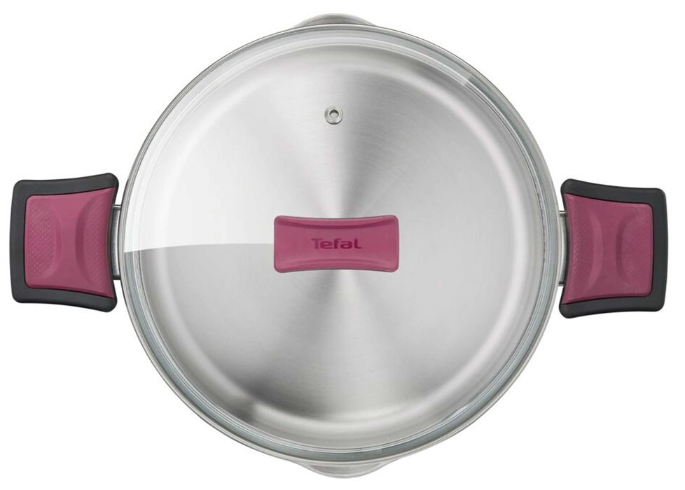 Каструля з кришкою Tefal Cook&Clip 22см 6.1л Кастрюля нержавейка Баняк