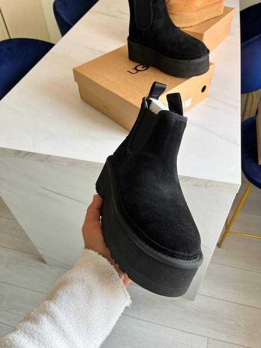 Угги/Угг/Уггі/Уги/Угі/UGG Australia Platform Chelsea Boot Black