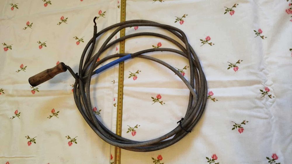 Sprężyna do udrażniania rur stara solidna 5 metrów