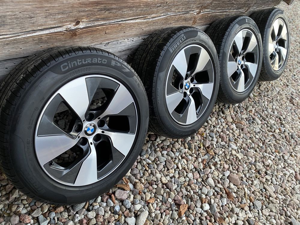 ŚLICZNE KOŁA BMW AUDI A4 A6 VW Skoda 5x112 jak nowe czujniki 225/55-17