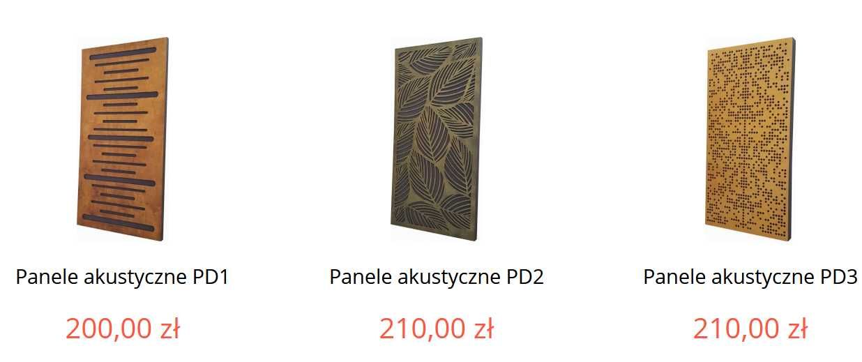 Panele akustyczne, ustroje akustyczne, pianki akustyczne.