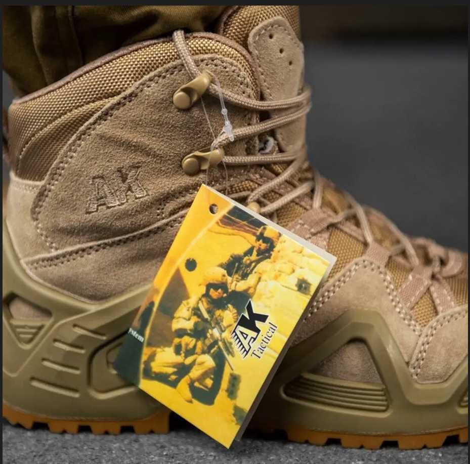 Тактичні ботинки койот шкіряні для військових зсу активного відпочинку