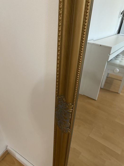 Listro Jysk Nordborg 72x162 cm zlota rama ozdobna dekoracyjna