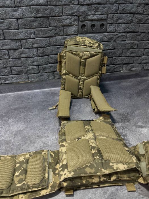 Оригинал плитоноска штурмовая М7 пиксель, бронижелет, плитоноска