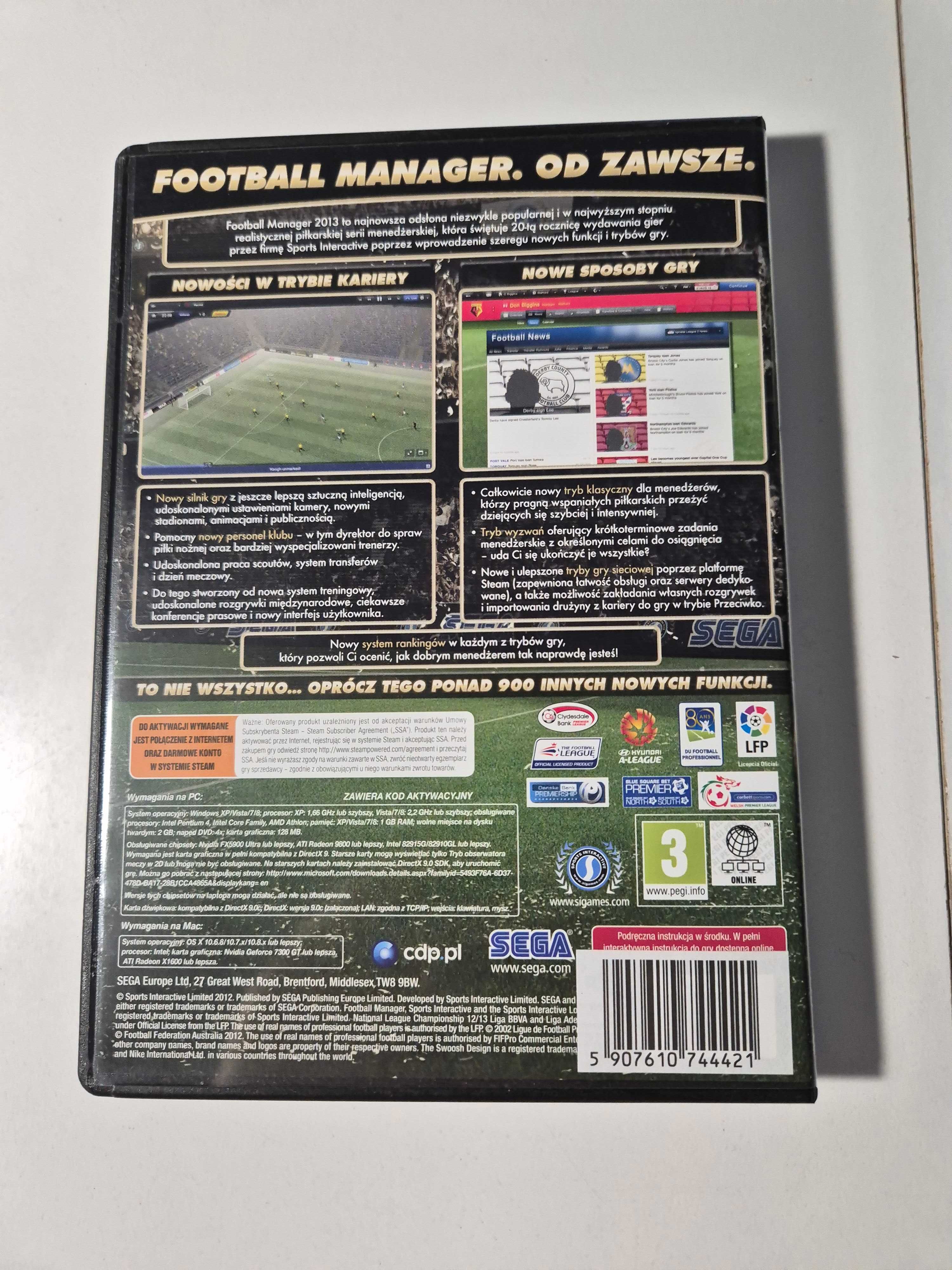 Gra Football Manager 2013 PC 10zł