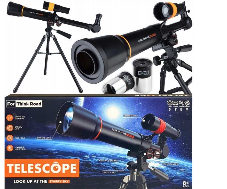 Teleskop Astronomiczny Edukacyjny Luneta Obserwacyjna Statyw
