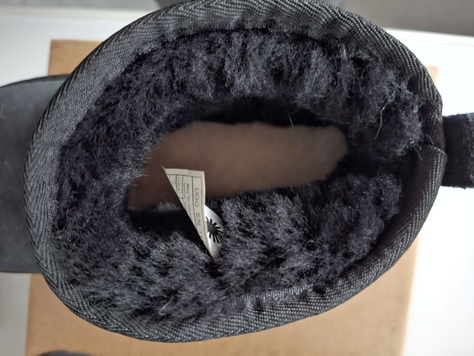 UGG 38 Classic Ultra Mini botki Nowe kozaki krótkie czarne skóra