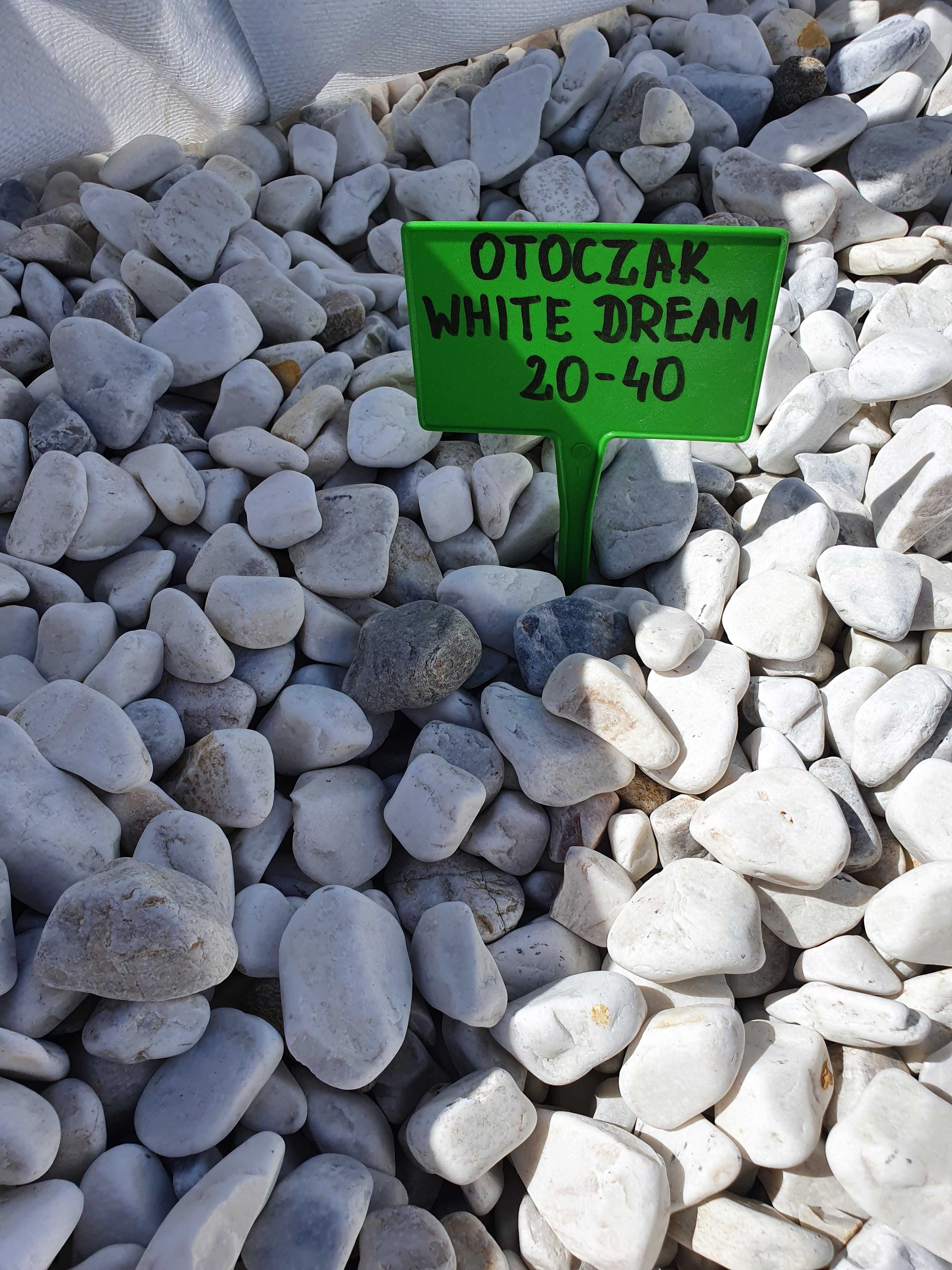JUT grys otoczak Bianco Kamień ogrodowy ozdobn biały szary White Dream