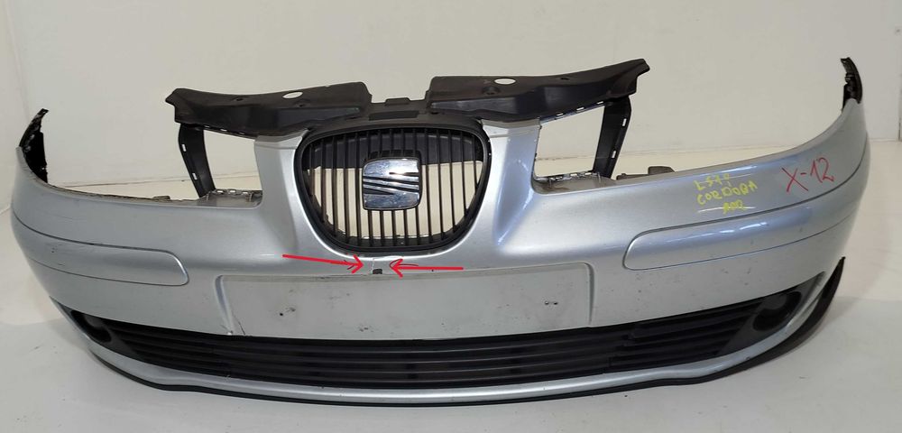 Zderzak przedni przód grill  SEAT IBIZA 6L III CORDOBA 02-08 LS7Y
