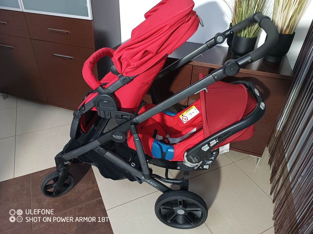 Wózek Britax Romer b-ready, rok po roku. Cały zestaw+baza do samochodu