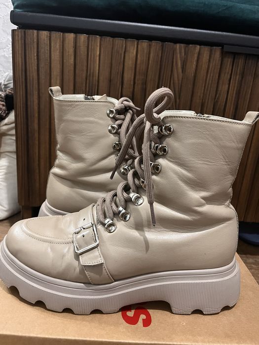 Шкіряні зимові черевики