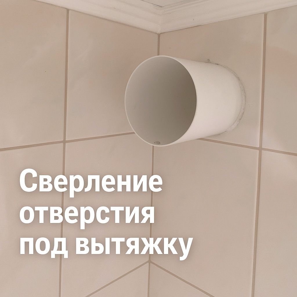 Алмазное сверление отверстий в бетоне кирпиче под вытяжку Резка бетон