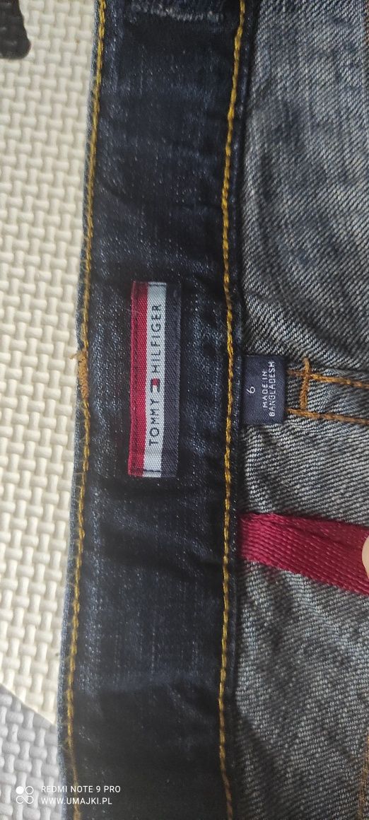 Spodnie jeansowe Tommy Hilfiger rozm 6 promocja 50% z 69