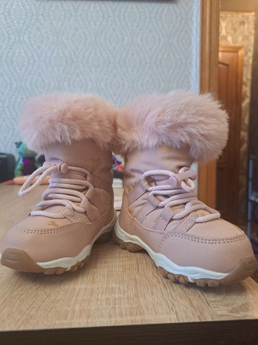 Зимові черевики/чоботи/сапоги для дівчинки Next розмір 22