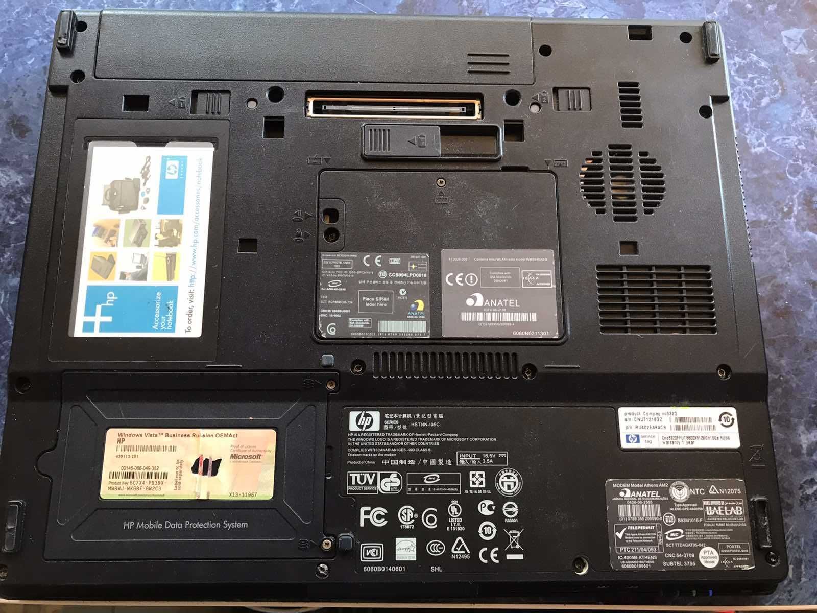 Ноутбук HP Compaq nc6320 и nx6320