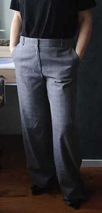 Широкі штани брюки в клітинку M&S р,14