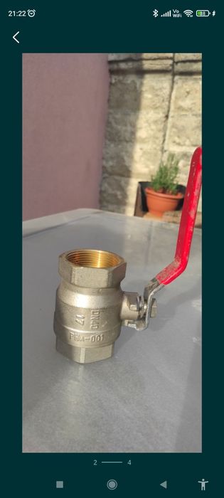 Zawór kulowy 6/4 cala mosiężny z dlawikiem (11 szt )