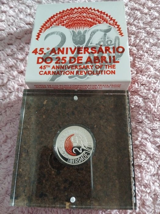 Moeda de colecção prata