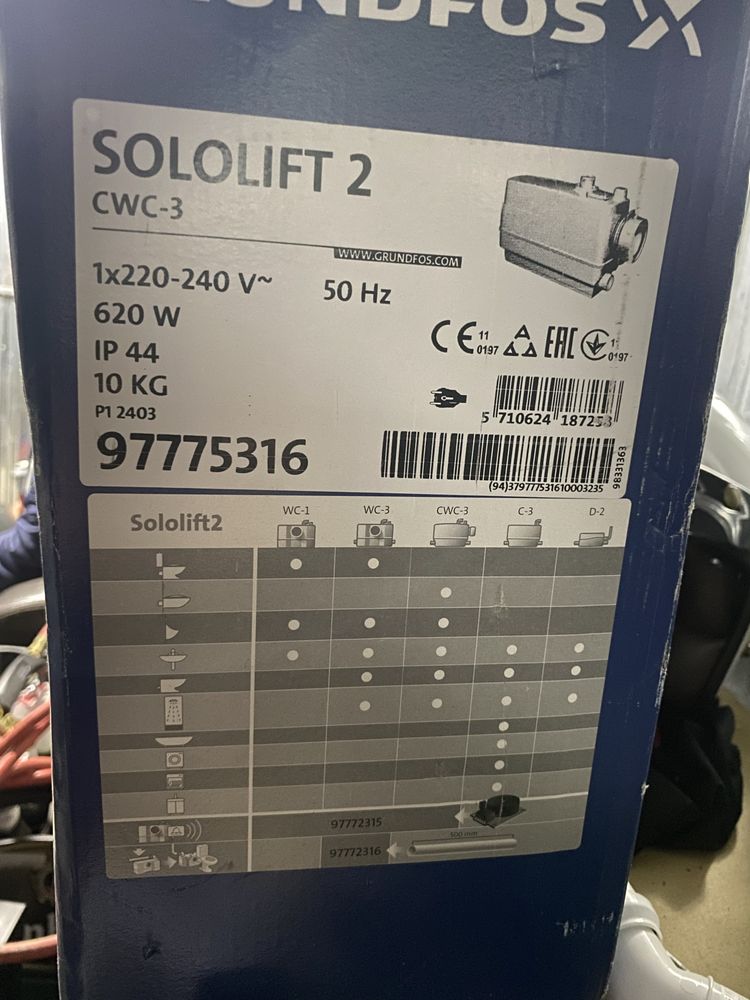 Grundfos Sololift 2 cwc-3 Młynek