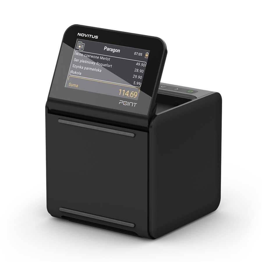 Drukarka fiskalna  NOVITUS POINT 3" 80mm czarna LAN WIFI E-PARAGONY