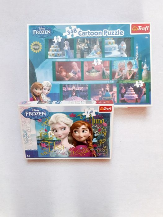 Frozen Puzzle dwa zestawy.