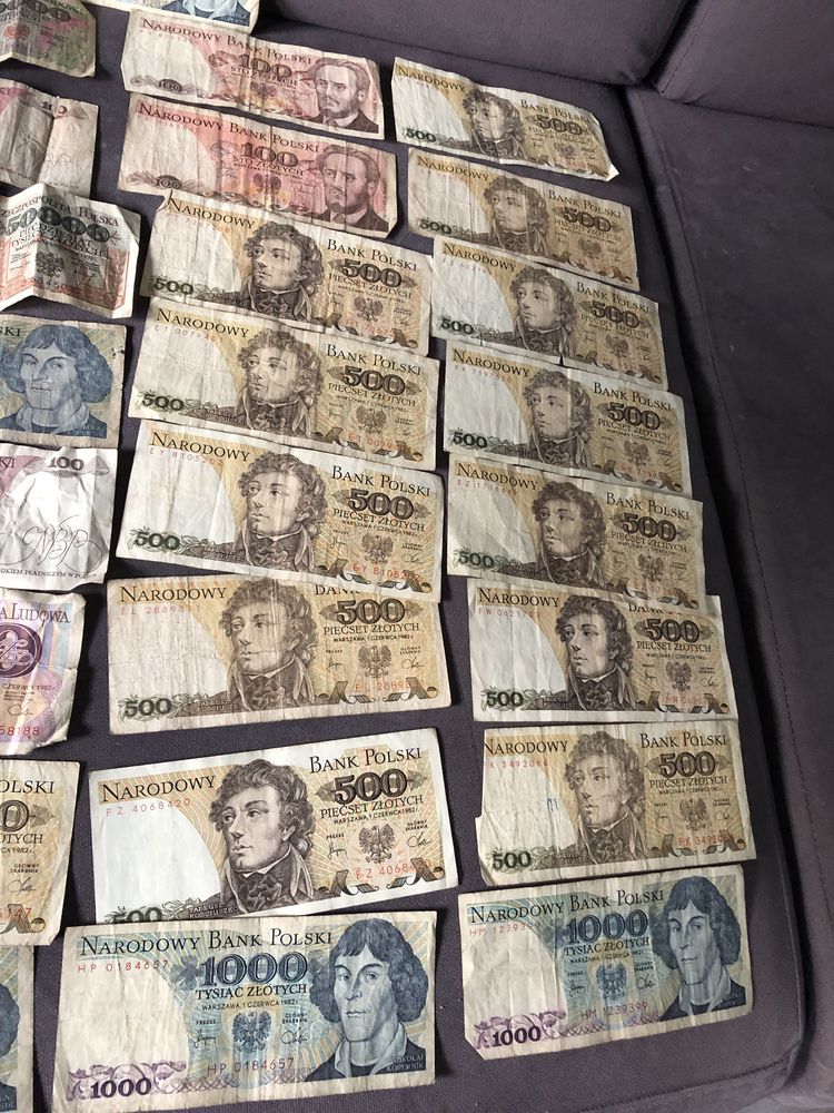 Stare pieniądze banknoty Kopernik Staszic wyspianski