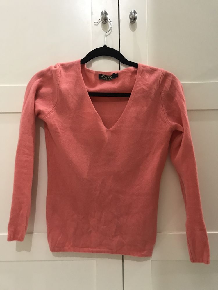 Jodhpur. 100% kaszmir różowy sweter