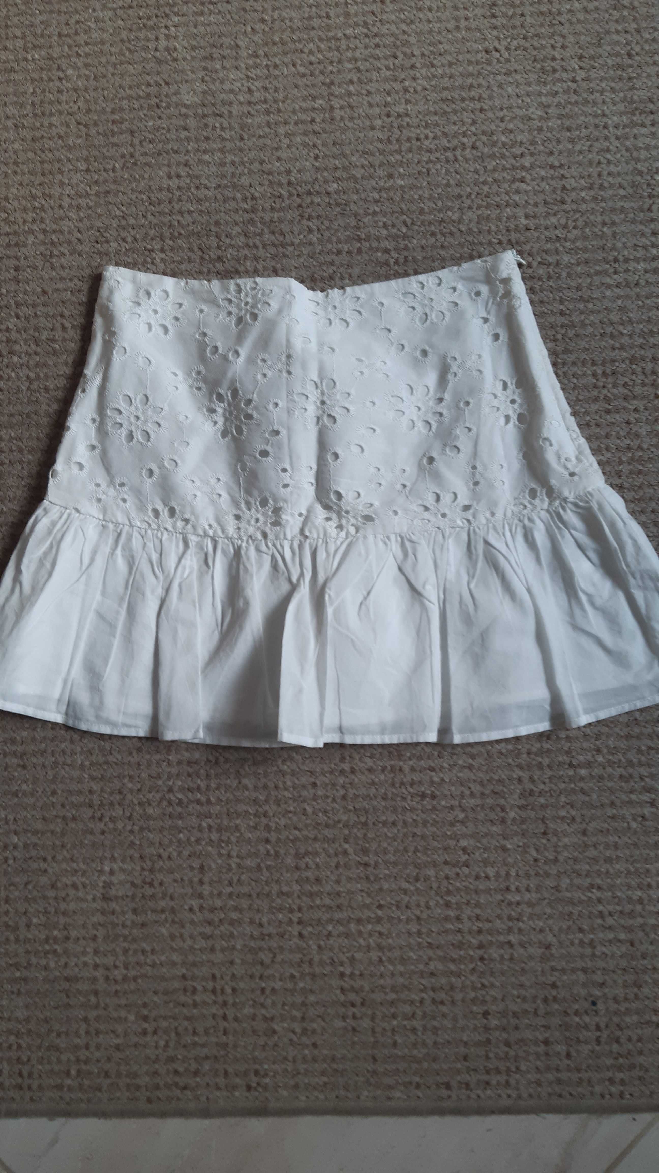 Nowa spódniczka Sinsay M biała z haftem spódnica letnia