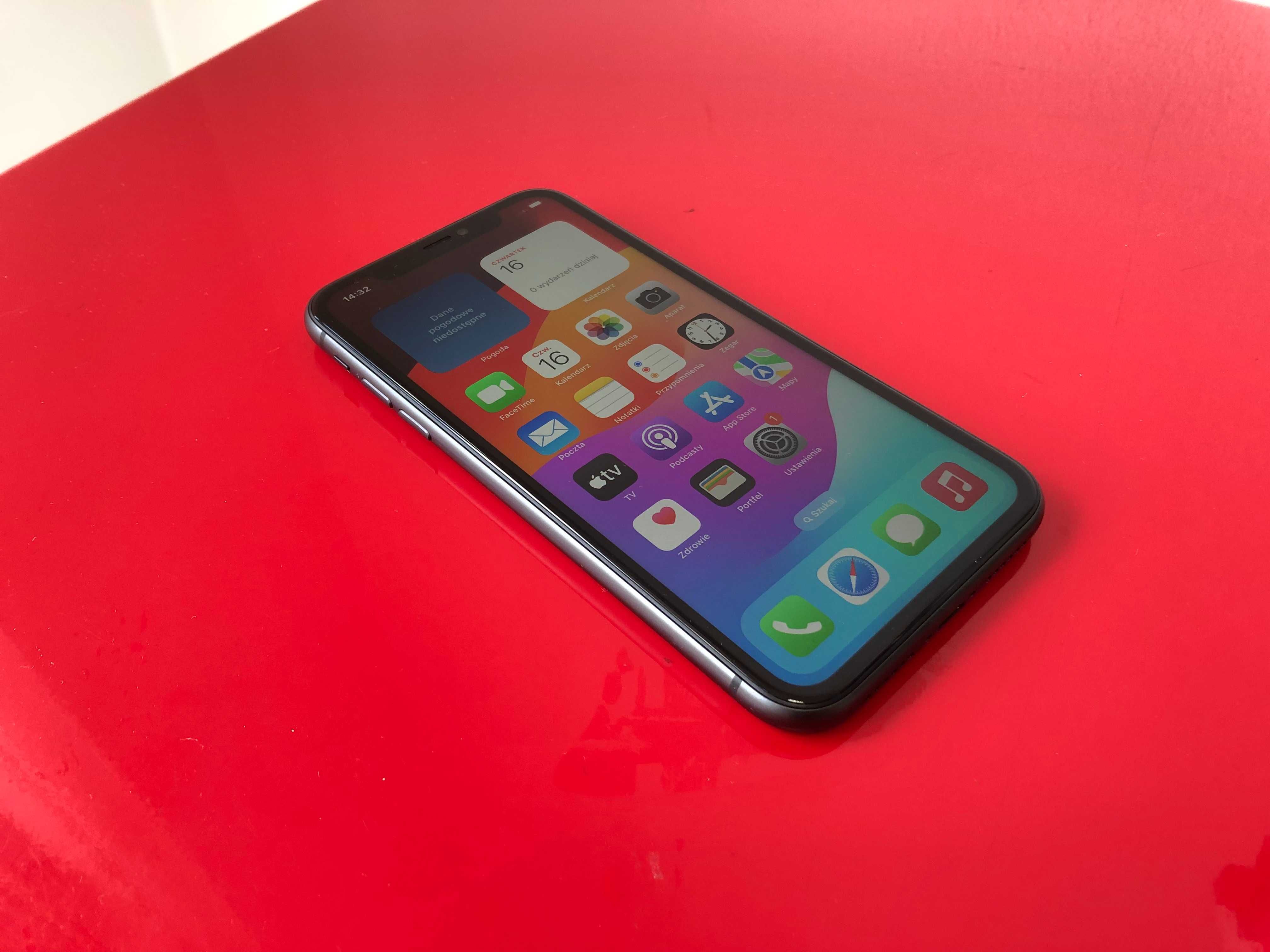 Klasa A Bez Blokad Apple iPhone 11 Black 64GB Gwarancja FV23%