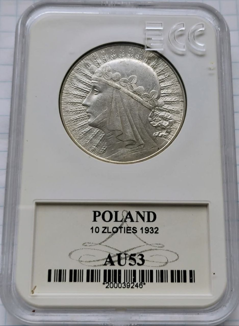 Moneta II RP Polonia 1932 z ZM w gradingu