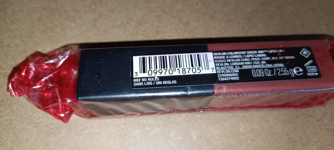 Revlon, Colorstay, Lipstick, 002 No Rules, 0.09 oz (2.55 g) pomadka