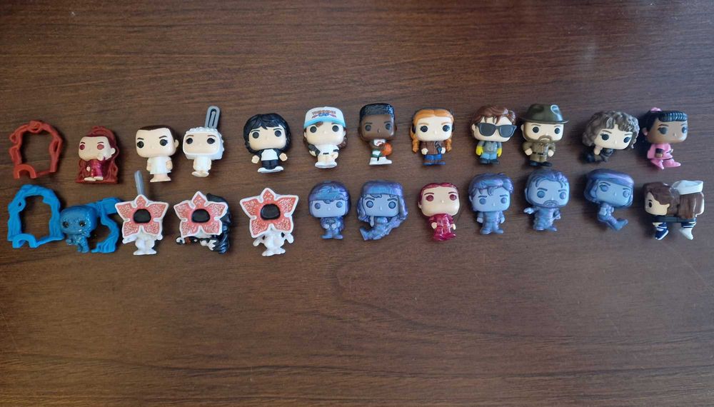 Coleção Completa Funko Pop Stranger Things Kinder Joy, sem o Will
