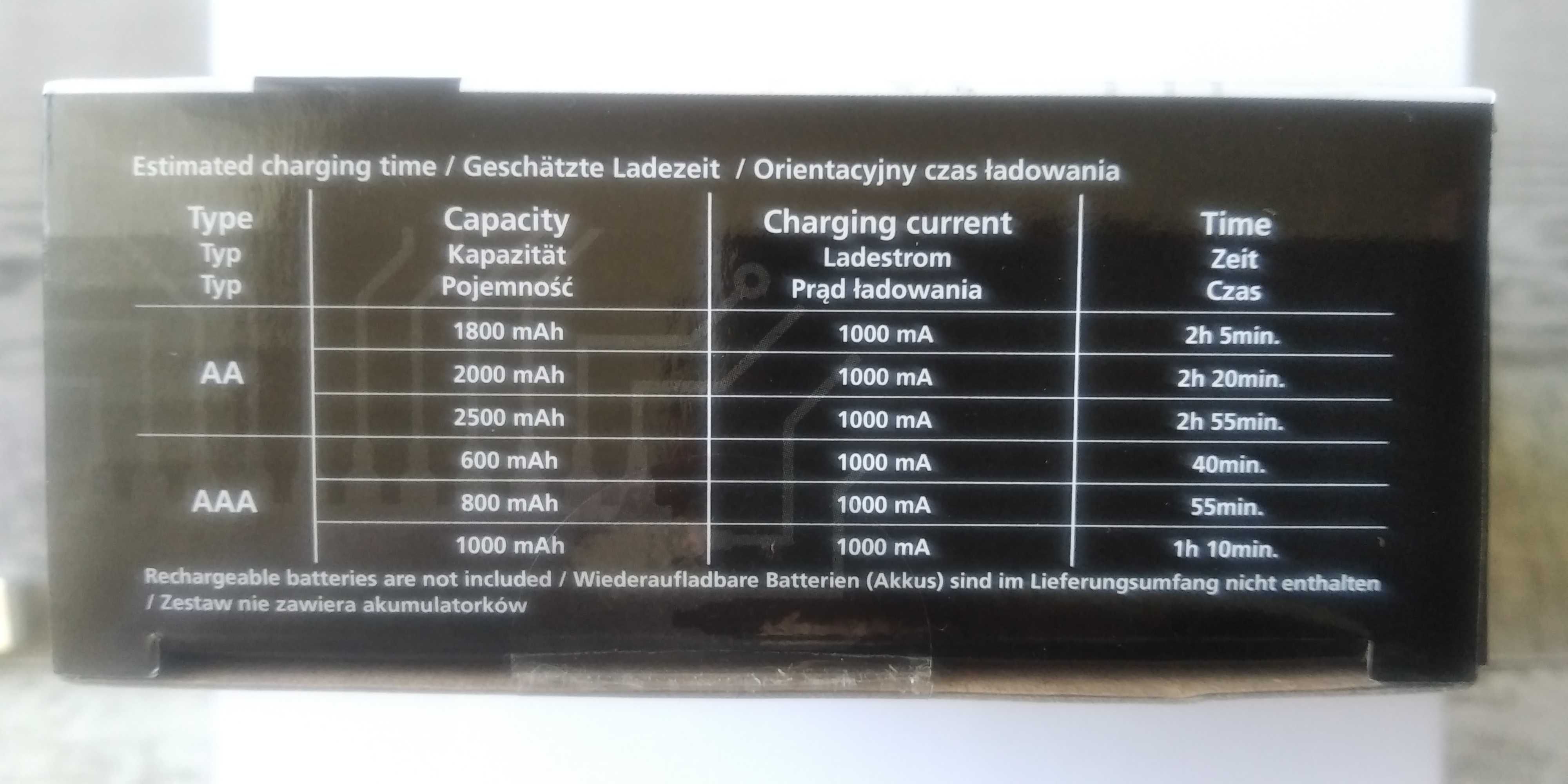 Ładowarka EverActive NC-1000M NiMH/NiCD AA/AAA USB