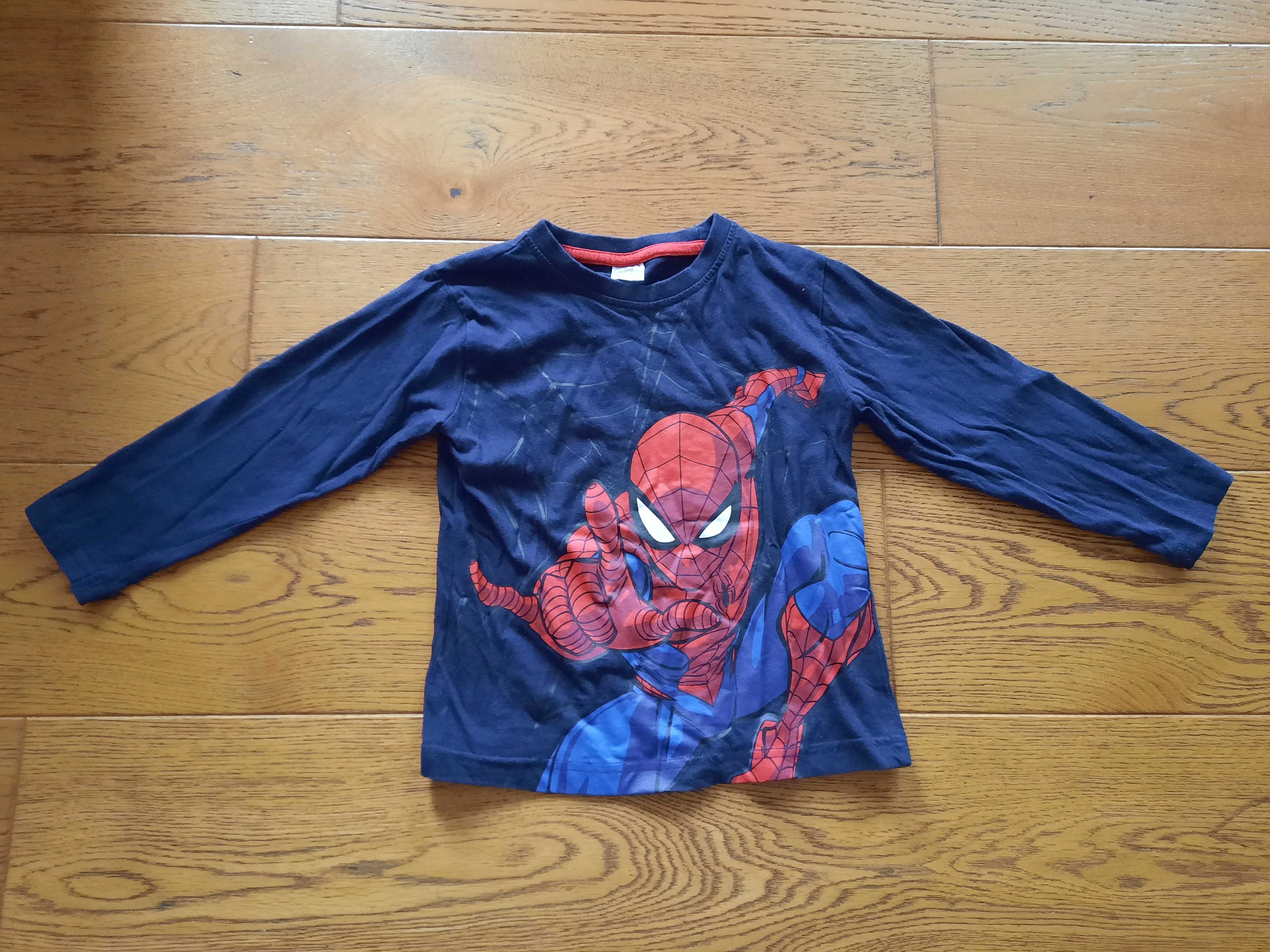 Bluzka niebieska Spider Man rozmiar 116-122