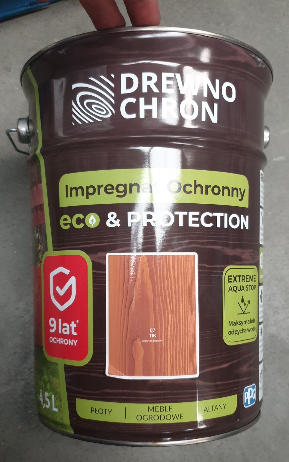 Impregnat Drewnochron Eco Protection Szybkoschnący Tik Dąb Palisander