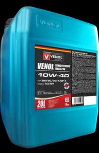 Olej VENOL Semisynthetic MULTI PDG SM/SL/CG-4/CF-4 A3/B4 10W-40 60L