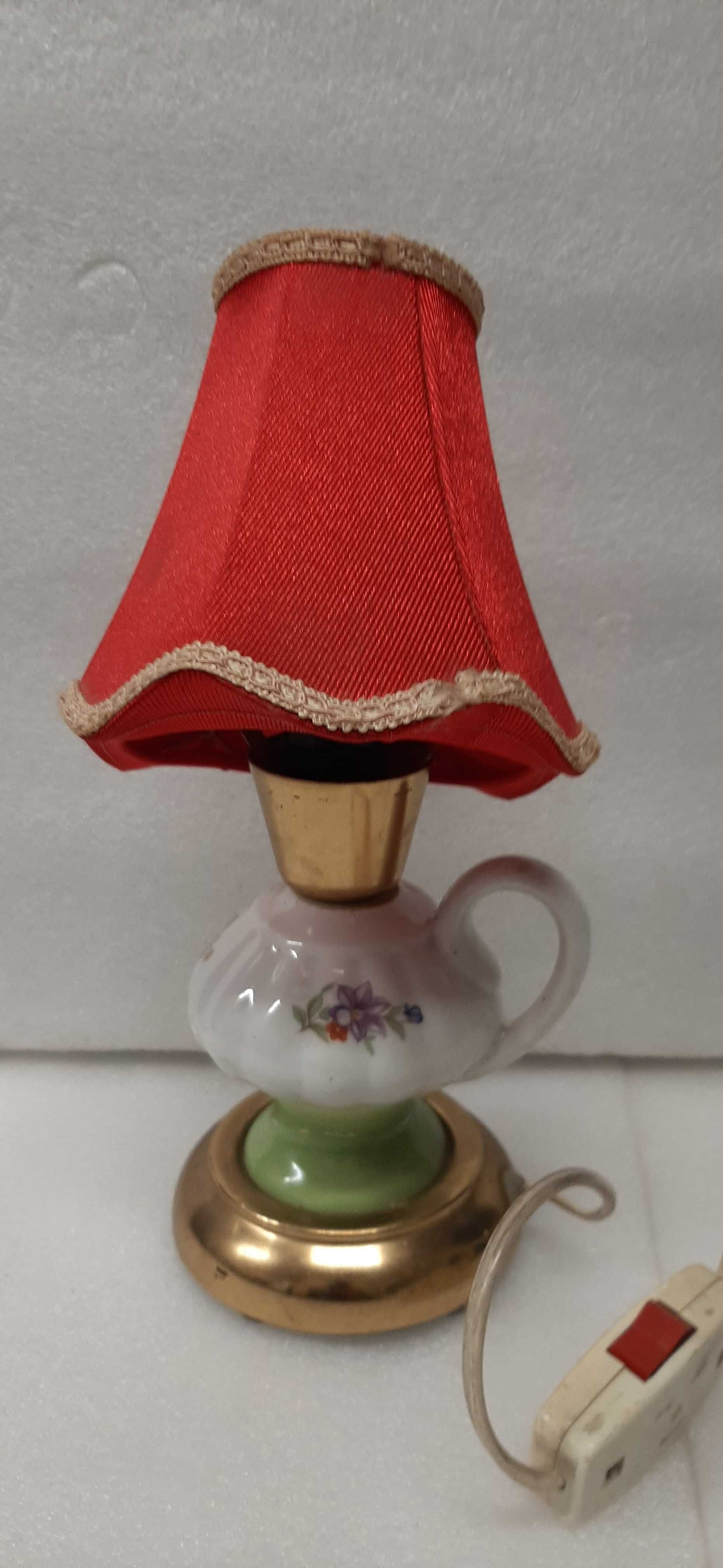 Lampka nocna ceramiczna vintage.