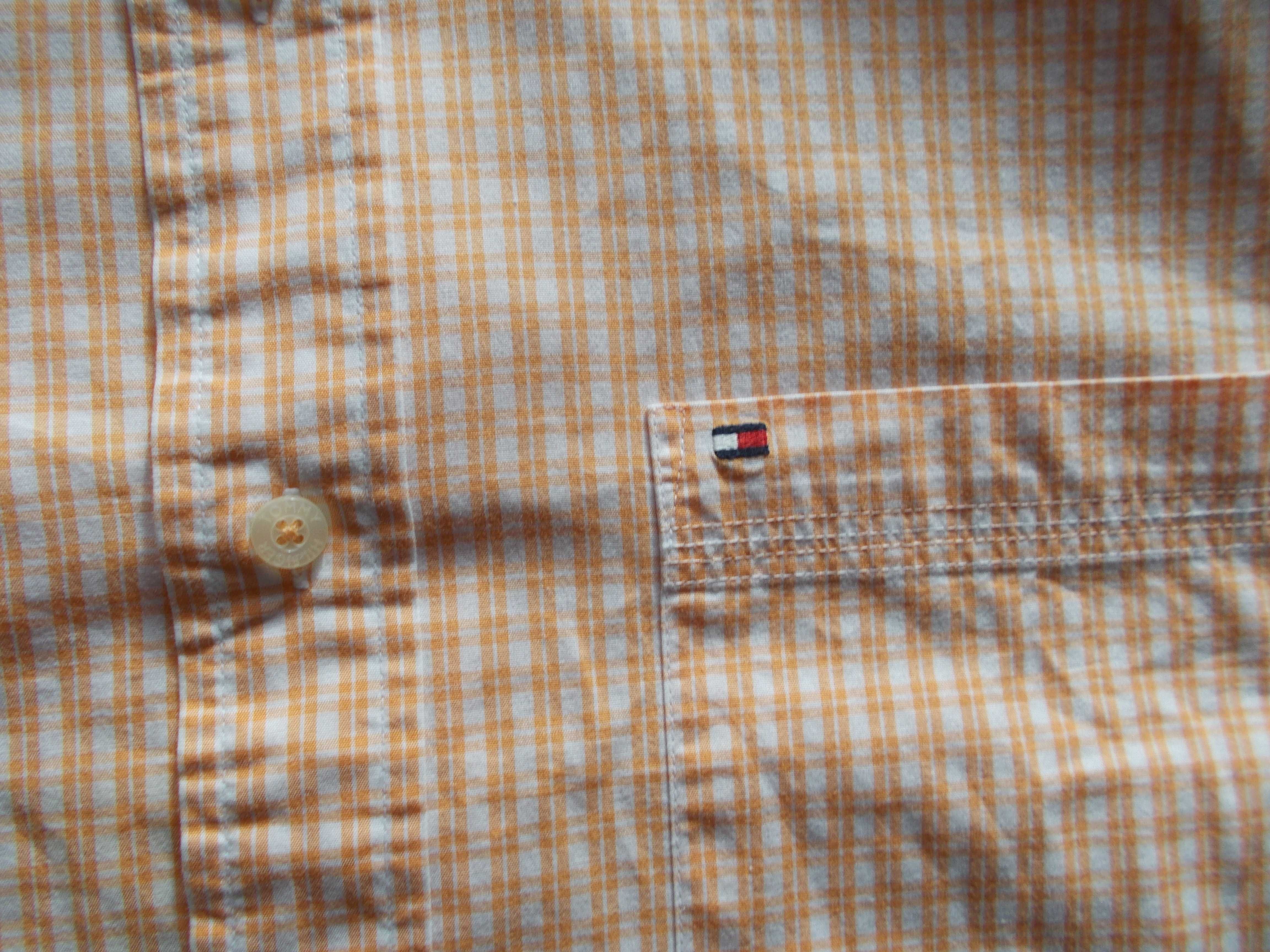 XL- TOMMY HILFIGER- Premium Koszula Męska XL 43/44 cm USA